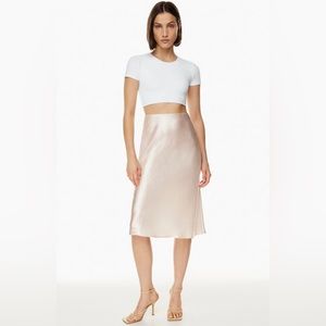 ARITZIA BABATON Denude midi slip skirt
